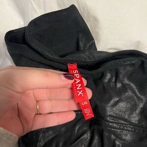 Spanx size Large kids leather legging